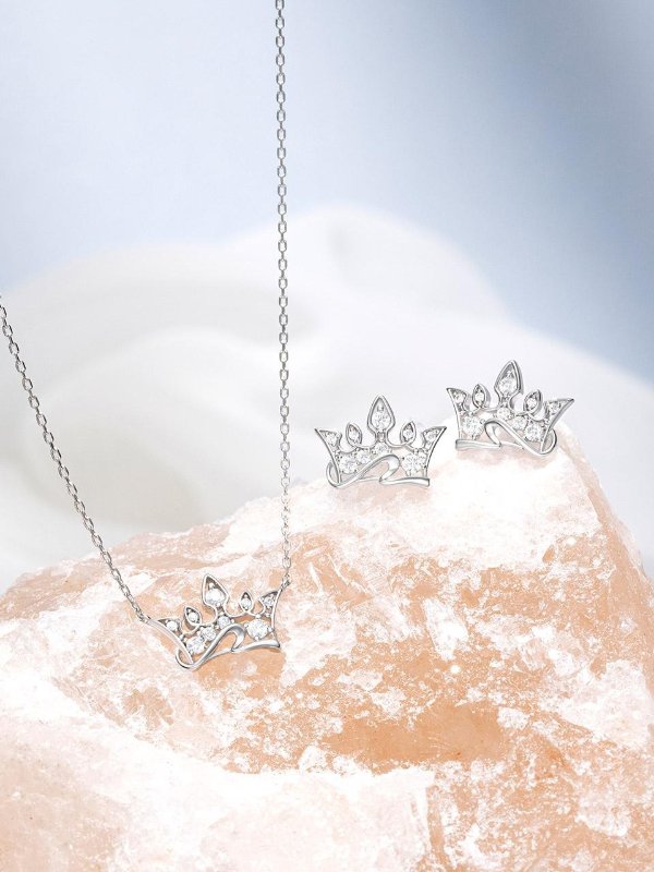 Tiara Necklace + Earring Set