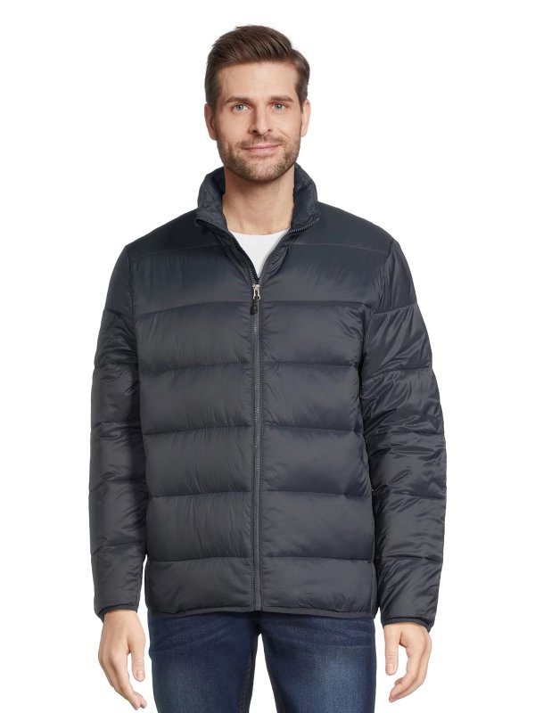Men's and Big Men's Packable Puffer Jacket, Sizes S-3XL