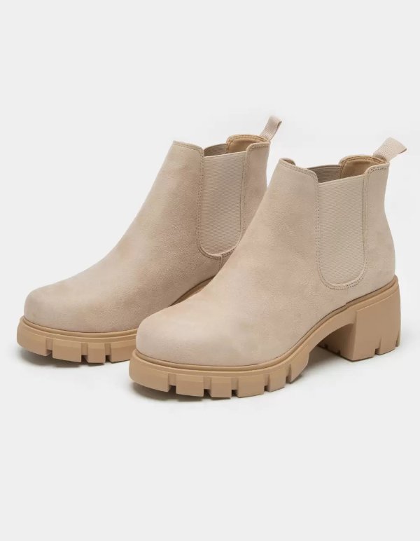 SODA Chunky Chelsea Womens Clay Boots - CLAY | Tillys