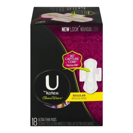 CleanWear Ultra Thin Regular Pads with Wings, Unscented 34 Count - Walmart.com