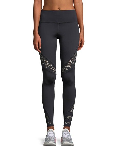 Lace Perforated Performance Leggings