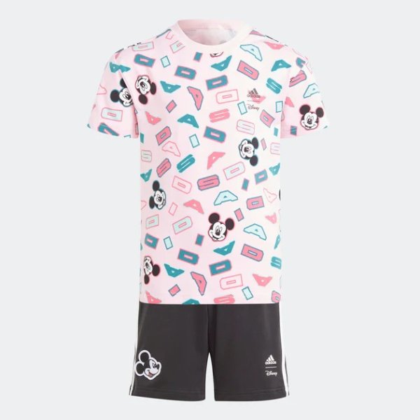 kids' x disney mickey mouse tee and shorts set