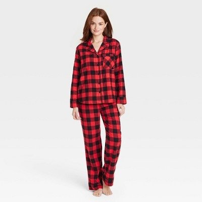 Women's Buffalo Check Flannel Matching Family Pajama Set - Wondershop™ Red