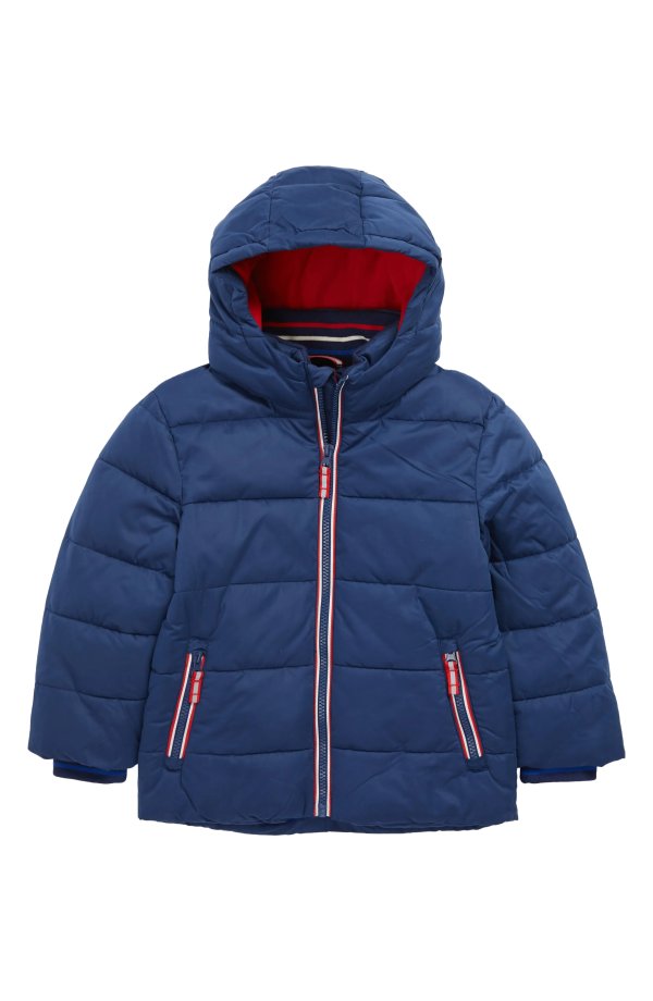 Mini Boden Kids' Water Resistant Puffer Jacket