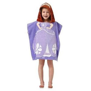 Disney Girl's Hooded Towel Poncho 