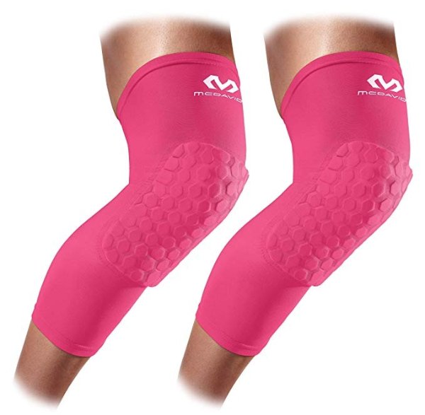 Knee Compression Sleeves: McDavid Hex Knee Pads Compression Leg Sleeve for Basketball, Volleyball, Weightlifting, and More - Pair of Sleeves