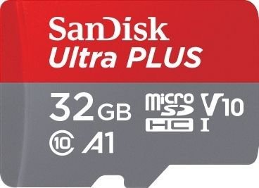- Ultra PLUS 32GB microSDHC UHS-I Memory Card