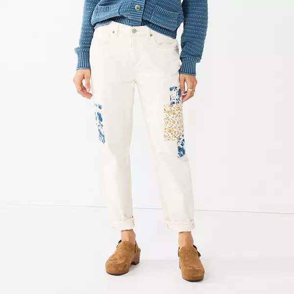 Women's Sonoma Goods For Life® High-Waisted Boyfriend Jeans