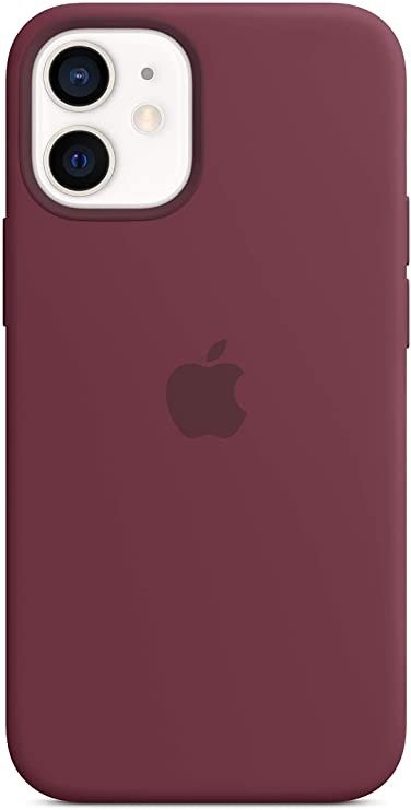 iPhone 12 mini 液态硅胶手机壳 梅红色