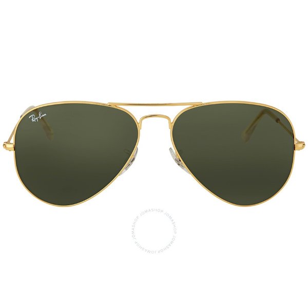 Ray Ban Aviator 58mm Classic Green Sunglasses RB3025 L0205 58-14