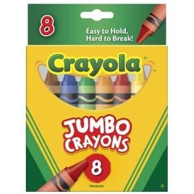 8 Count Jumbo Easy Grasp Crayons - Walmart.com