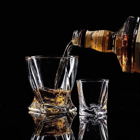 水晶玻璃威士忌酒杯340ml 捷克制造