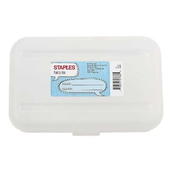 Staples Snap Plastic Case, Clear (22859)