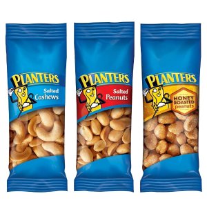 Planters Nuts Cashews and Peanuts Variety Pack Snack Nuts 36 Count