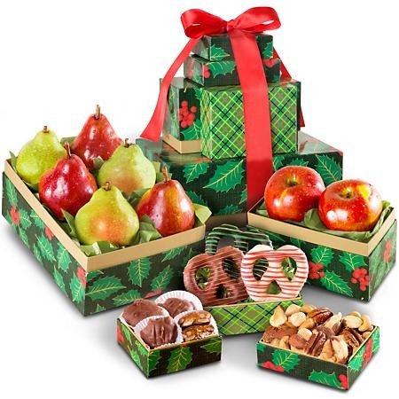 Classic Holiday Fruit and Gourmet Gift Tower - Sam's Club