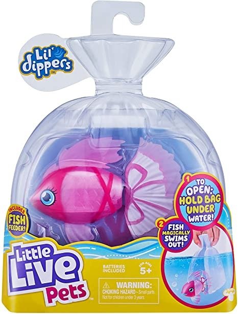 Lil' Dippers Fish - Magical Water Activated Unboxing and Interactive Feeding Experience - Bellariva