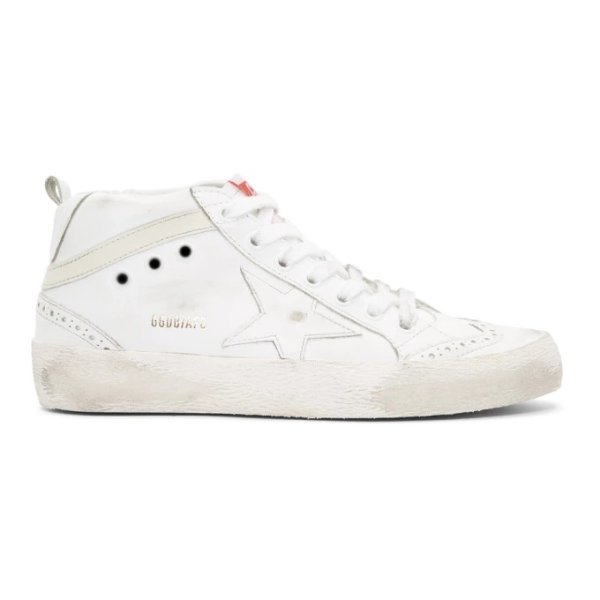 - White Mid Star Sneakers