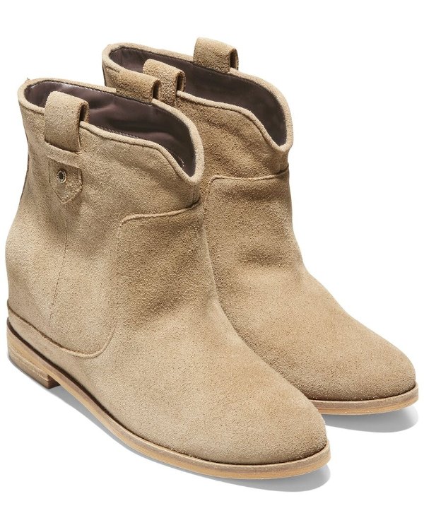Rayna Suede Wedge Bootie