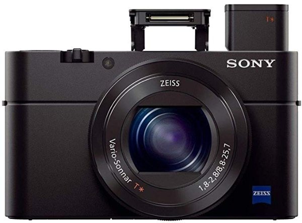 RX100 III 20.1 MP Premium Compact Digital Camera w/1-inch Sensor and 24-70mm F1.8-2.8 ZEISS Zoom Lens (DSCRX100M3/B)
