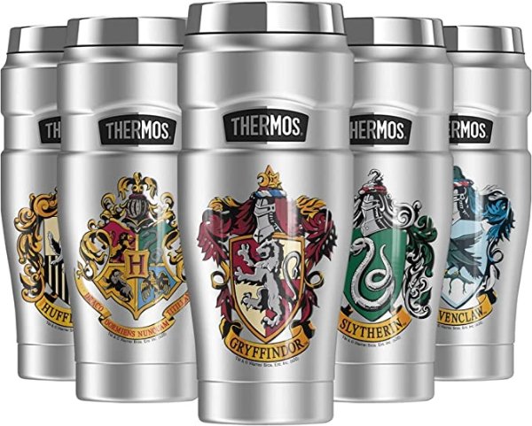 Harry Potter Gryffindor House Crest, STAINLESS KING Stainless Steel Travel Tumbler, Vacuum insulated & Double Wall, 16oz