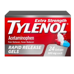 Tylenol Extra Strength Acetaminophen Rapid Release Gels for Pain & Fever Relief 24 ct