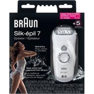 Braun SE7681 Silk-épil 7 Wet and Dry Epilator White
