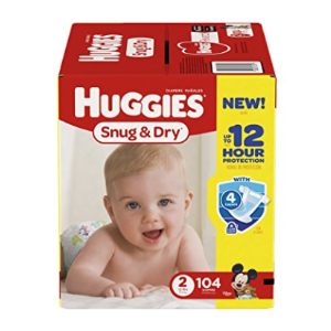 Huggies Snug & Dry Diapers, Size 2, 104 Count