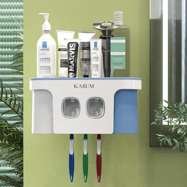 KABUM Toothbrush Holders for Bathroom Organizer