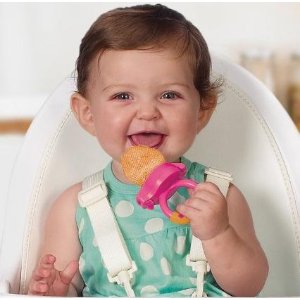 Munchkin 婴儿磨牙训练食物咬咬袋2个装