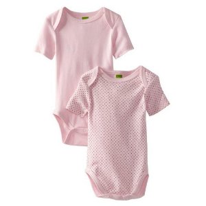 Kushies 婴儿短袖连体衣（2件套，仅限粉色和蓝色）