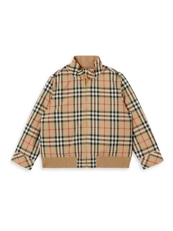 Little Boy's & Boy's Reversible Embossed Arledge Harrington Jacket
