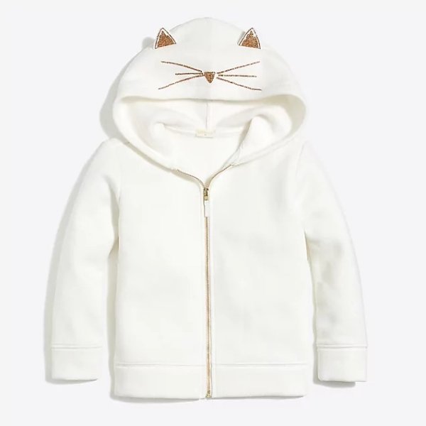 Girls' kitty sweatshirt