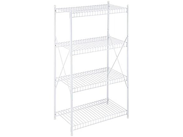 4-Tier Storage Shelf, White