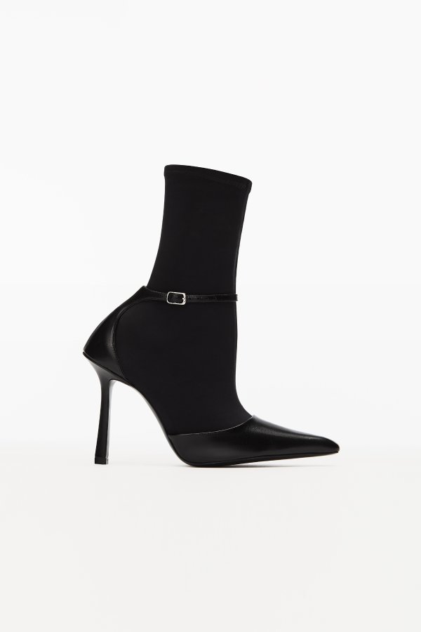 alexanderwang VIOLA 105 BOOT IN LEATHER AND NYLON #RequestCountryCode#