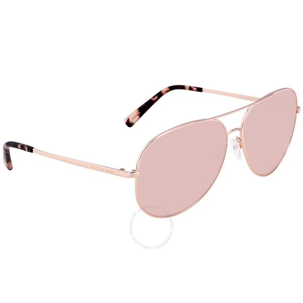 Kendall Pink Solid Aviator Sunglasses MK5016 1026-5 Kendall Pink Solid Aviator Sunglasses MK5016 1026-5