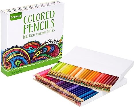 100 Colored Pencils, Amazon Exclusive, Adult Coloring, Gift