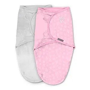 by Ingenuity Original Swaddle, Size Small/Medium, for Ages 0-3 Months, 7-14 Pounds, Up to 26 Inches Long, 2-Pack Baby Swaddle Blanket Wrap