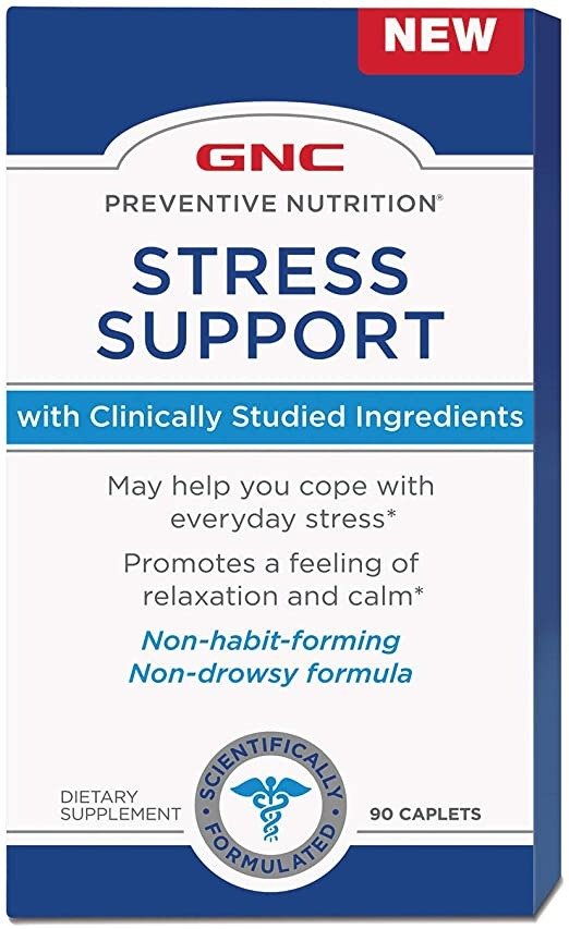 Preventive Nutrition Stress Support, 90 Caplets, Promotes a Feeling of Relaxation and Calm