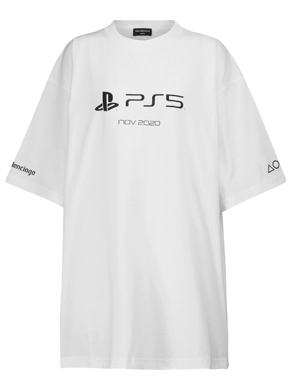 X PlayStation PS5 超大T恤 白色