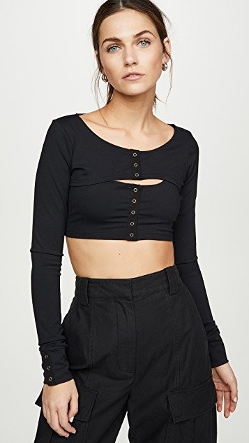 Avril Snap Layered Top