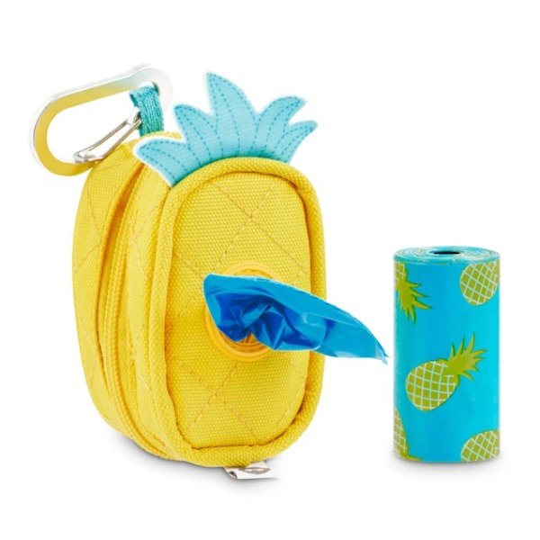 So Phresh Pineapple-Shaped Fabric Dog Waste Bag Dispenser with Refill Rolls | Petco
