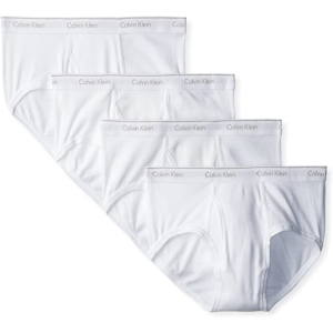 Calvin Klein男士白色纯棉三角内裤4条装