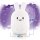 LumiPet Bunny Kids Night Light, Huggable Nursery Light for Baby and Toddler, Silicone LED Lamp, USB Rechargeable Battery, 9 Available Colors