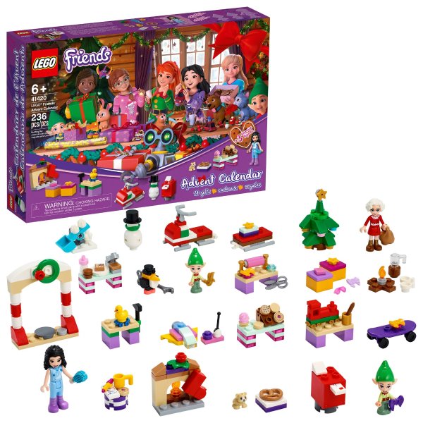 Friends Advent Calendar 41420 Building Toy for Kids; Cool 2020Advent Calendars (236 Pieces)