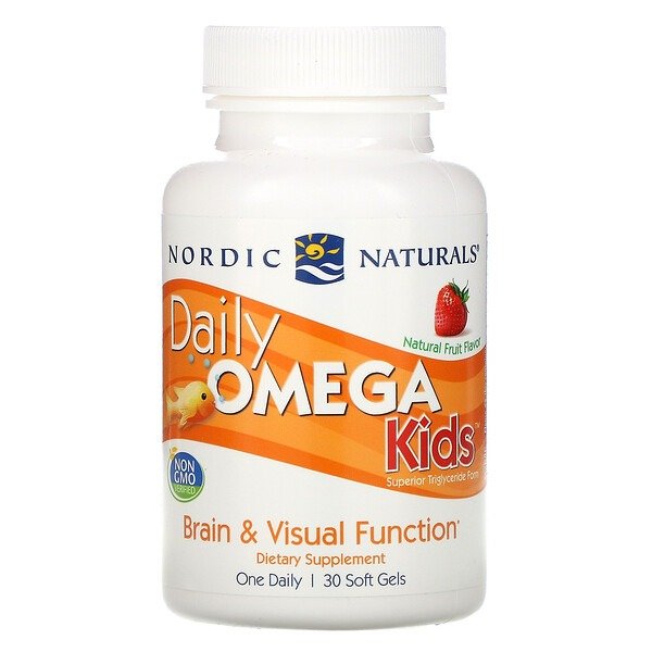 Nordic Naturals 每日儿童Omega 软糖, 500 mg, 30 Soft Gels
