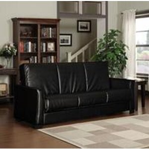 Baja Renu Leather Convert-a-Couch and Sofa Bed (Brown)