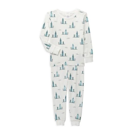 Baby Girl s 2-Piece Empire State Pajama Set
