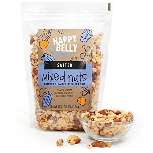 Amazon Brand - Happy Belly Salted Mixed Nuts, 44 Ounce