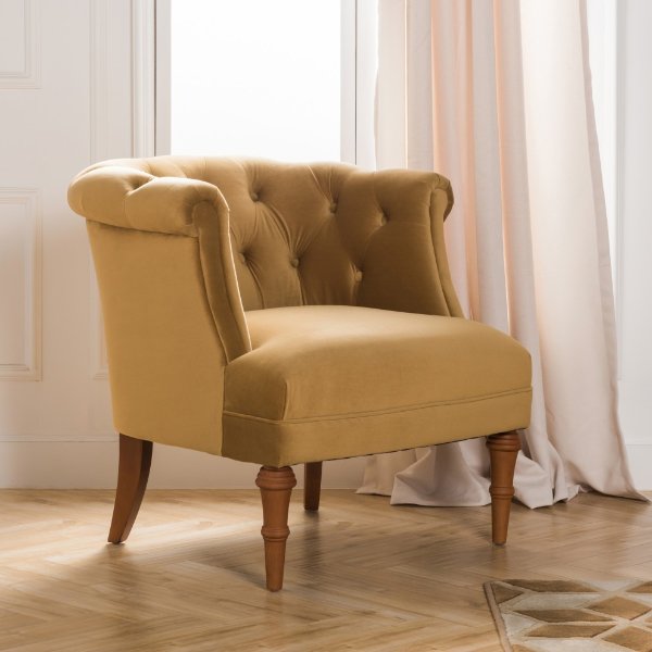Katherine Tufted Accent Chair - Traditional - Armchairs And Accent Chairs - by Jennifer Taylor Home