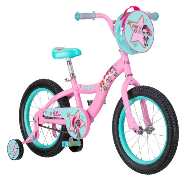 LOL Surprise 16英寸轮儿童带辅助轮自行车